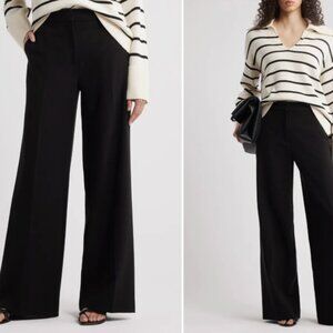 ✨2/$10✨ Nordstrom Flat Front Elastic Waist Wide Leg Pants